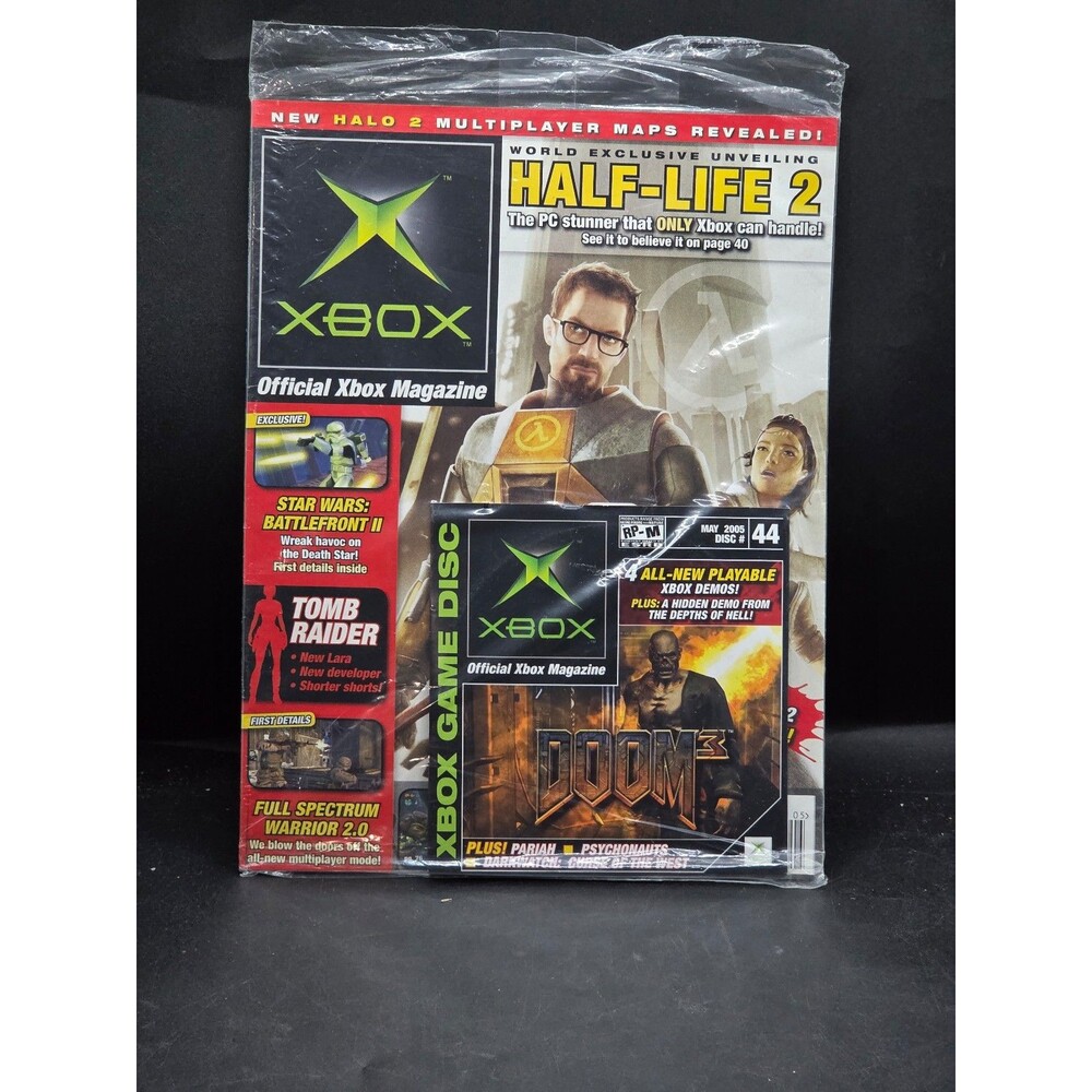 Official Xbox Magazine OXM May 2005 Half-Life 2 Halo 2 Doom 3 Demo Disc #44
